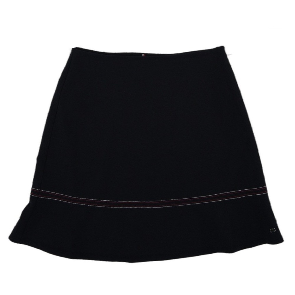 NWT Tommy Hilfiger Mini Skirt Women's Size 2 Navy Blue A Line Contrast‎ Stitch